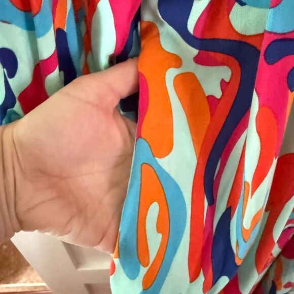 New By Design Lauren Printed Sleeve Maxi Nordstrom Multicolor Abstract Dress - Picture 10 of 10